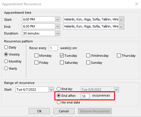 Recurring calendar activities - SAP Cloud for Customer Server-Side ...