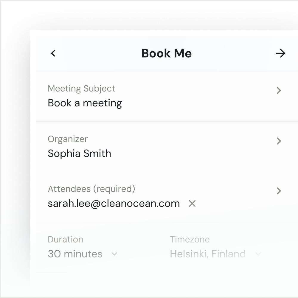 Configure your booking flow in Book Me