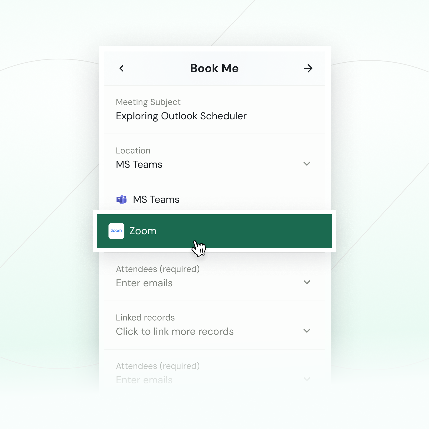 Virtual meeting setup with Zoom and Microsoft Teams
