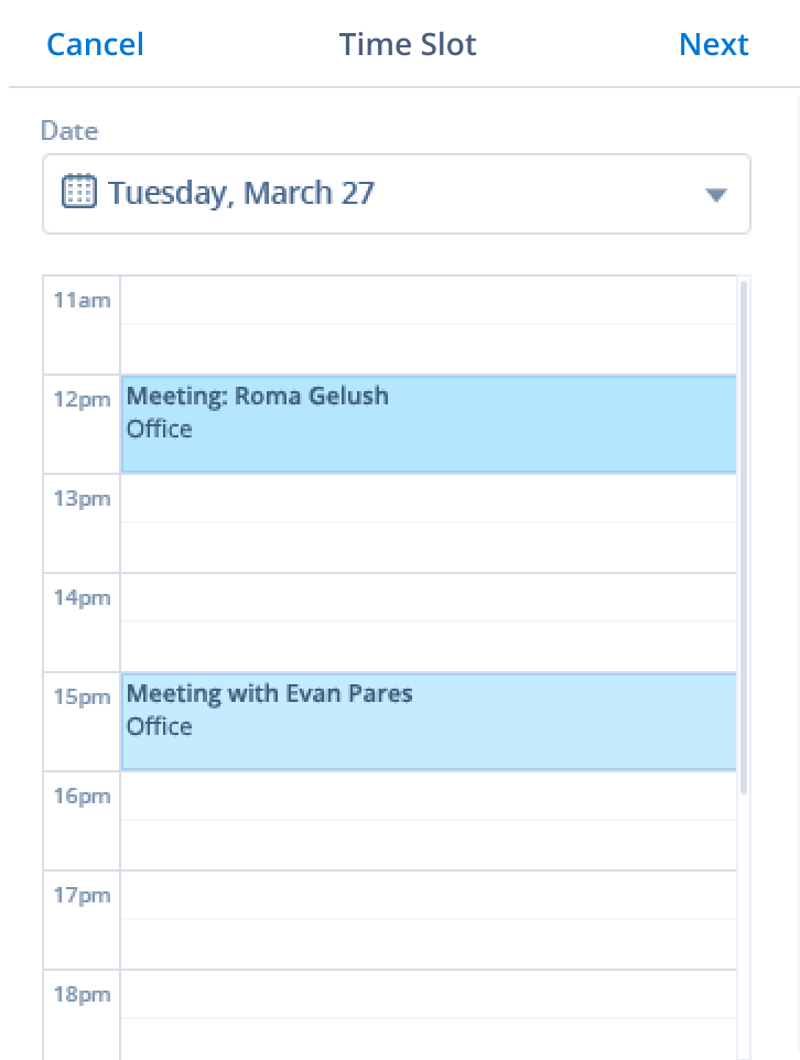 Automate meeting scheduling