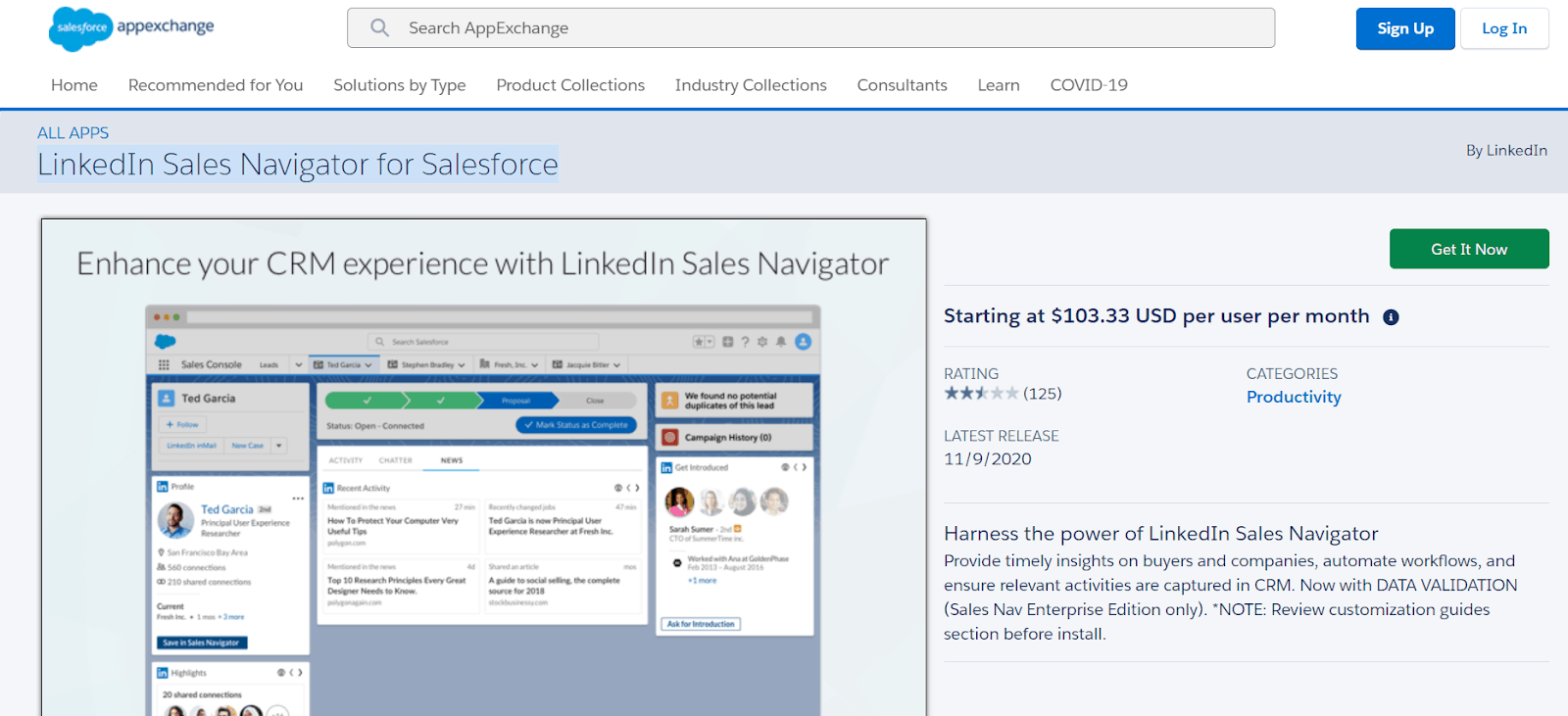 5. LinkedIn Sales Navigator Salesforce integration tool