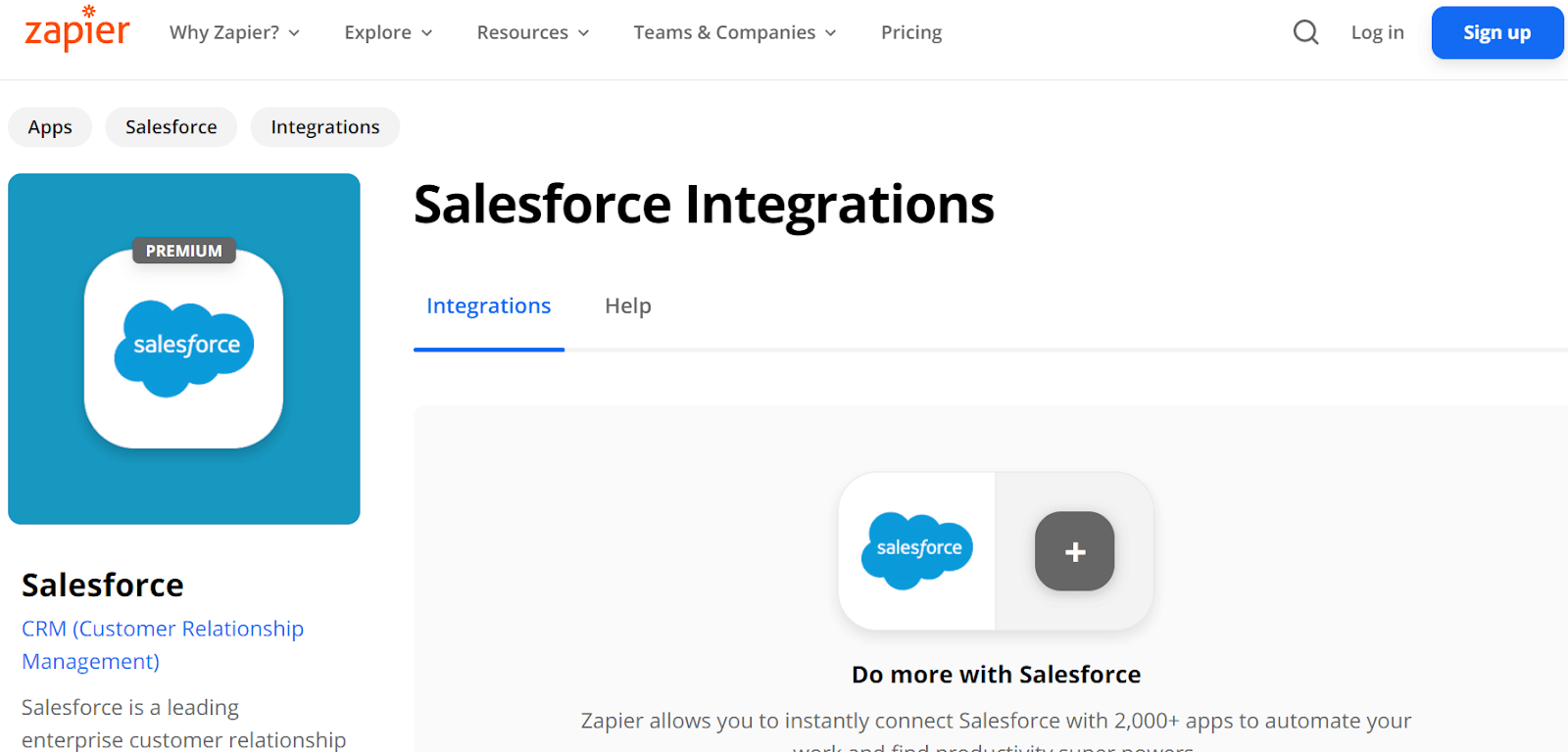 6. Zapier Salesforce integration